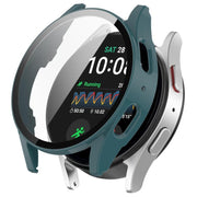For Samsung Galaxy Watch 7 40mm Tempered Film Integrated Water-resistant PC Watch Protective Cover(Pine Green)
