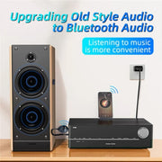 W8 With Telescopic Cable Car Audio Adapter Bluetooth Receiver FM Transmitter