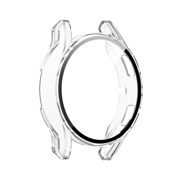 For Samsung Galaxy Watch FE 40mm PC + Tempered Glass Film Integrated Watch Protective Case(Transparent) - Watch Cases by PMC TechLife | Online Shopping South Africa | PMC TechLife | Buy Now Pay Later Mobicred