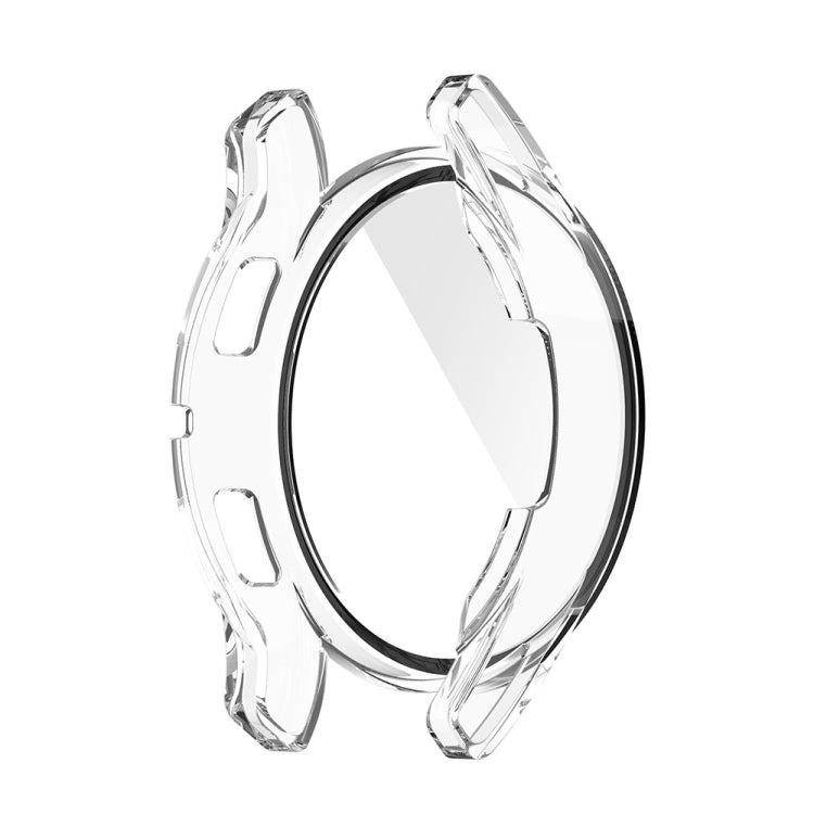 For Samsung Galaxy Watch FE 40mm PC + Tempered Glass Film Integrated Watch Protective Case(Transparent) - Watch Cases by PMC TechLife | Online Shopping South Africa | PMC TechLife | Buy Now Pay Later Mobicred