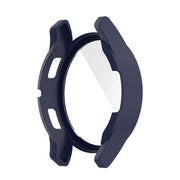 For Samsung Galaxy Watch FE 40mm PC + Tempered Glass Film Integrated Watch Protective Case(Midnight Blue)