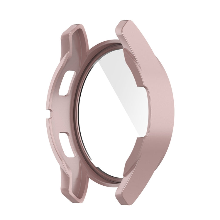 For Samsung Galaxy Watch FE 40mm PC + Tempered Glass Film Integrated Watch Protective Case(Rose Gold) - Watch Cases by PMC TechLife | Online Shopping South Africa | PMC TechLife | Buy Now Pay Later Mobicred