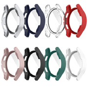 For Samsung Galaxy Watch FE 40mm PC + Tempered Glass Film Integrated Watch Protective Case(Red)