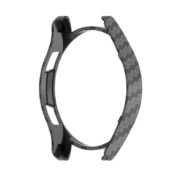 For Samsung Galaxy Watch FE 40mm Half Pack Hollow PC Watch Protective Case(Carbon Fiber)