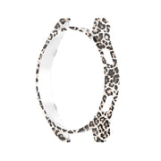 For Samsung Galaxy Watch FE 40mm Half Pack Hollow PC Watch Protective Case(Black Hair Leopard)