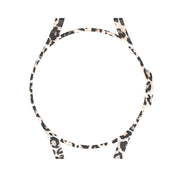 For Samsung Galaxy Watch FE 40mm Half Pack Hollow PC Watch Protective Case(Black Hair Leopard)
