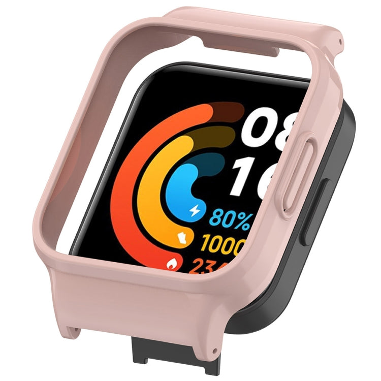 For Redmi Watch 2 Half Pack PC Watch Protective Case(Pink) - Watch Cases by PMC TechLife | Online Shopping South Africa | PMC TechLife | Buy Now Pay Later Mobicred