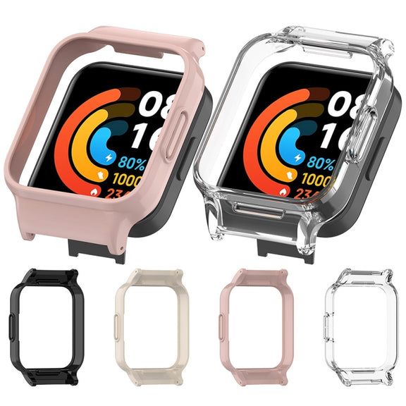 For Redmi Watch 4 Half Pack PC Watch Protective Case(Creamy White)
