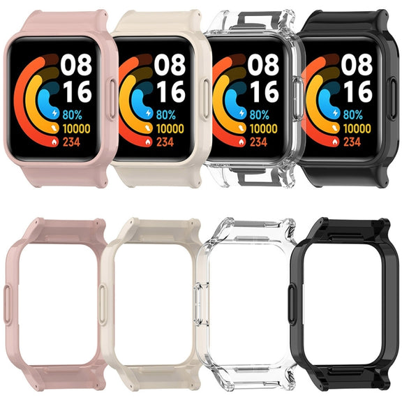 For Redmi Watch 3 Half Pack PC Watch Protective Case(Transparent)