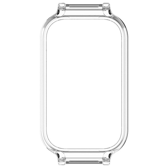 For Redmi Band 2 Half Pack PC Watch Protective Case(Transparent White)