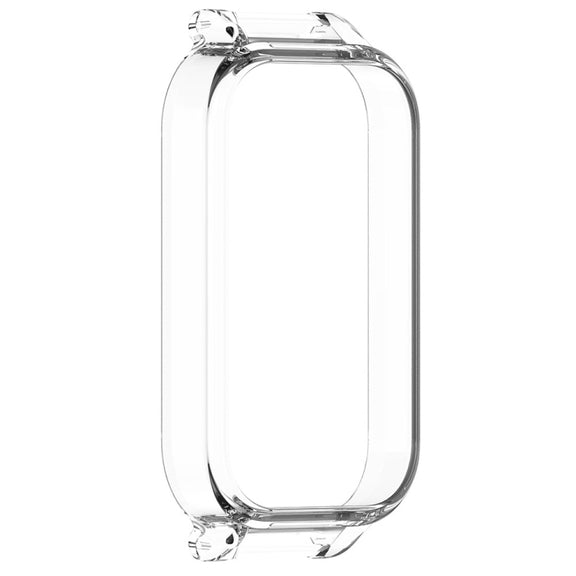 For Xiaomi Smart Band 8 Active Half Pack PC Watch Protective Case(Transparent White)