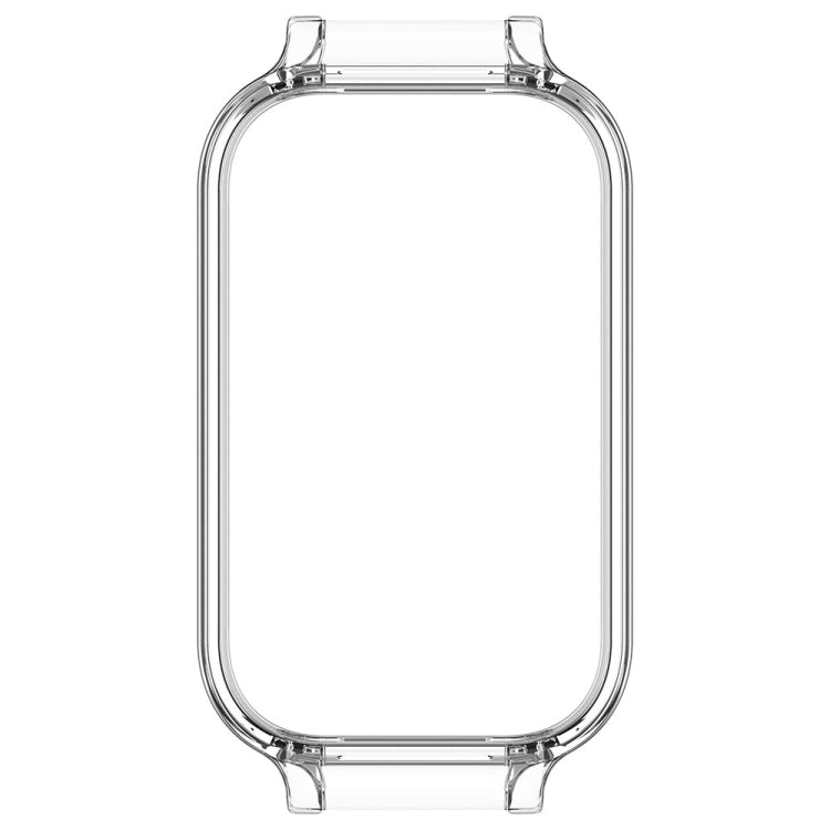 For Xiaomi Smart Band 8 Active Half Pack PC Watch Protective Case(Transparent White)