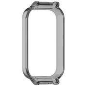 For Xiaomi Smart Band 8 Active Half Pack PC Watch Protective Case(Transparent Black)