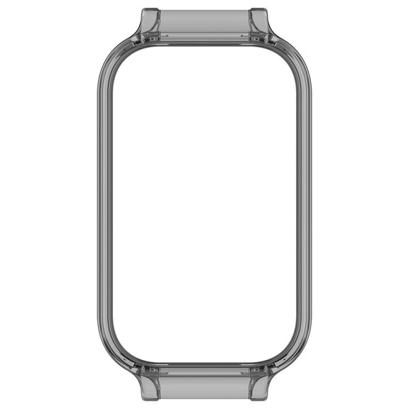 For Xiaomi Smart Band 8 Active Half Pack PC Watch Protective Case(Transparent Black)