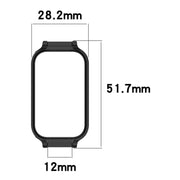 For Xiaomi Smart Band 8 Active Half Pack PC Watch Protective Case(White)