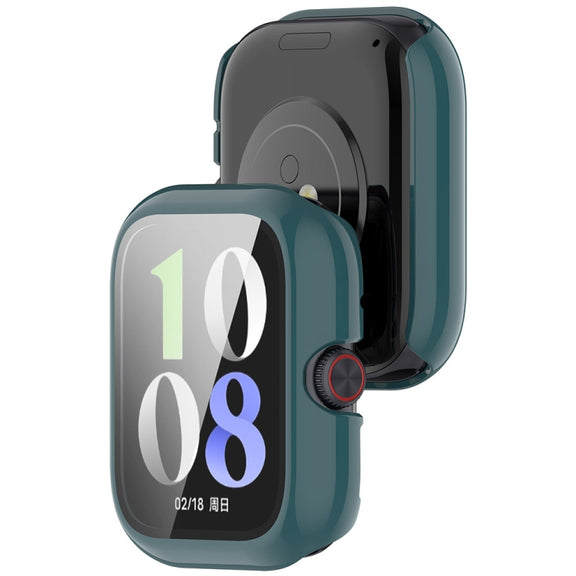 For vivo Watch GT PC + Tempered Glass Film Integrated Watch Protective Case(Pine Green)