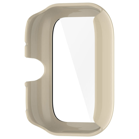 For vivo Watch GT PC + Tempered Glass Film Integrated Watch Protective Case(Ivory White)
