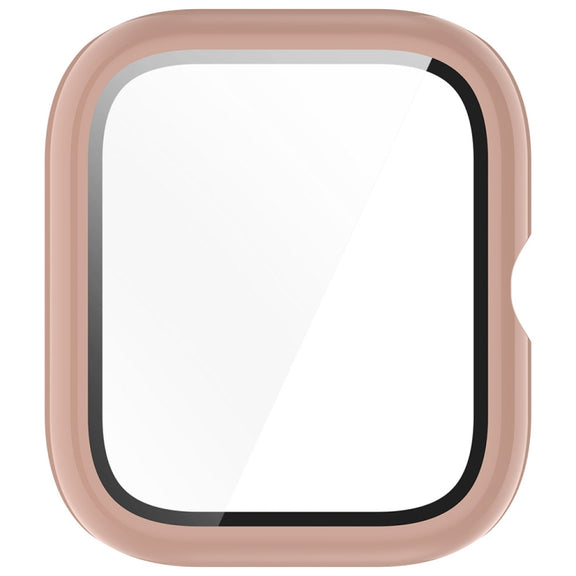 For vivo Watch GT PC + Tempered Glass Film Integrated Watch Protective Case(Pink)