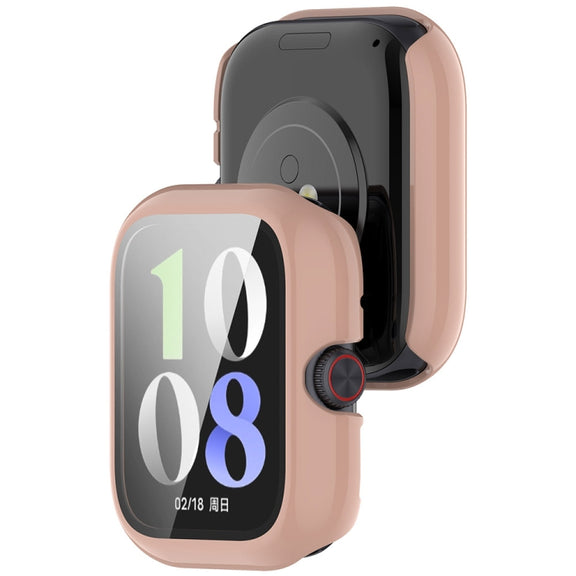 For vivo Watch GT PC + Tempered Glass Film Integrated Watch Protective Case(Pink)
