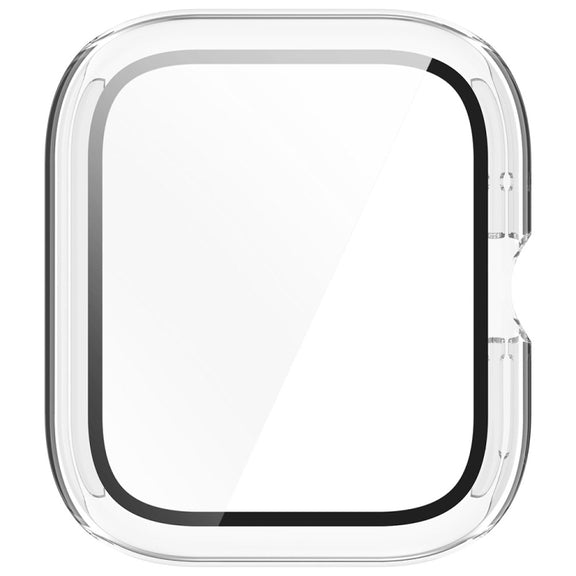 For vivo Watch GT PC + Tempered Glass Film Integrated Watch Protective Case(Transparent White)