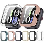 For vivo Watch GT PC + Tempered Glass Film Integrated Watch Protective Case(Ink Blue)