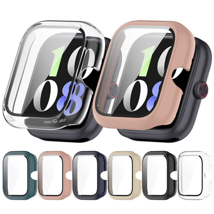 For vivo Watch GT PC + Tempered Glass Film Integrated Watch Protective Case(Ink Blue)