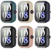 For vivo Watch GT PC + Tempered Glass Film Integrated Watch Protective Case(Ivory White)