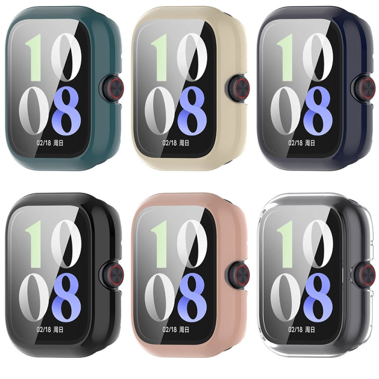 For vivo Watch GT PC + Tempered Glass Film Integrated Watch Protective Case(Ivory White)
