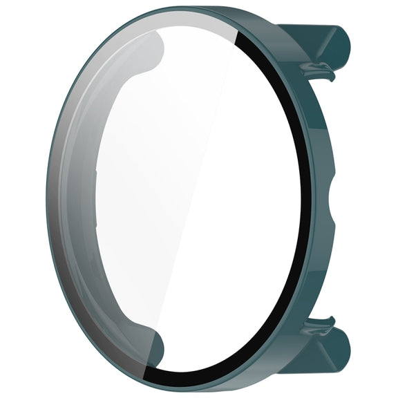 For Suunto Race PC + Tempered Glass Film Integrated Watch Protective Case(Pine Green)