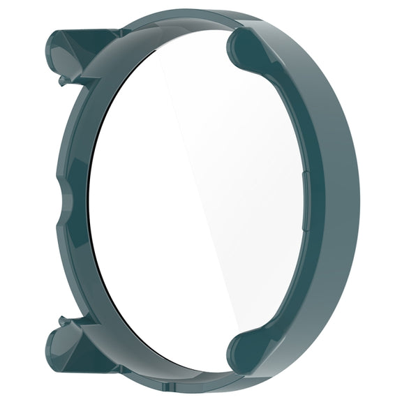 For Suunto Race PC + Tempered Glass Film Integrated Watch Protective Case(Pine Green)