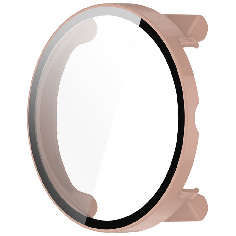 For Suunto Race PC + Tempered Glass Film Integrated Watch Protective Case(Pink)