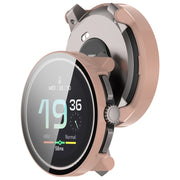 For Suunto Race PC + Tempered Glass Film Integrated Watch Protective Case(Pink)