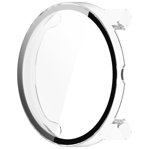 For Suunto Race PC + Tempered Glass Film Integrated Watch Protective Case(Transparent White)