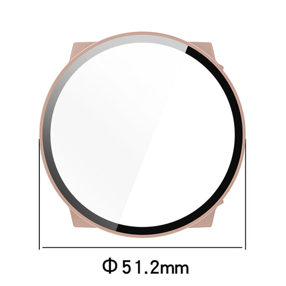 For Suunto Race PC + Tempered Glass Film Integrated Watch Protective Case(Pink)