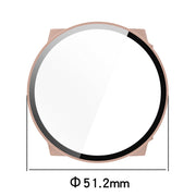 For Suunto Race PC + Tempered Glass Film Integrated Watch Protective Case(Transparent White)