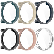 For Suunto Race PC + Tempered Glass Film Integrated Watch Protective Case(Pink)