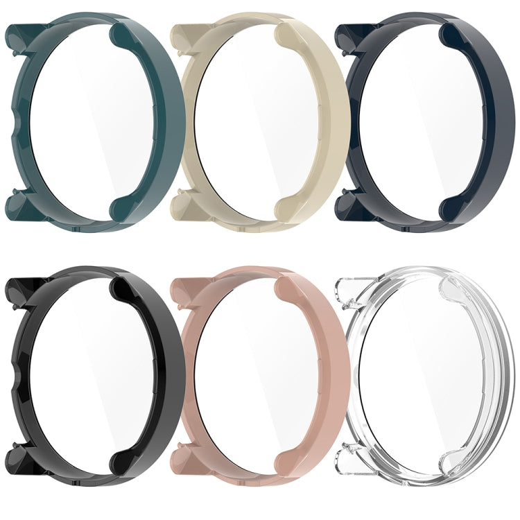 For Suunto Race PC + Tempered Glass Film Integrated Watch Protective Case(Transparent White)