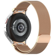 For Samsung Galaxy Watch FE 40mm Milan Magnetic Quick Release Stainless Steel Watch Band(Rose Gold)
