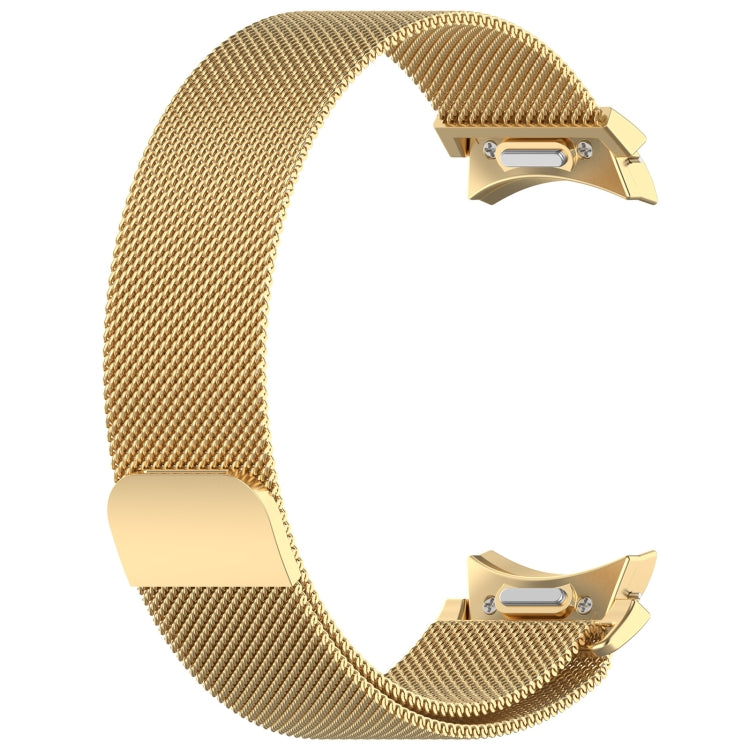 For Samsung Galaxy Watch FE 40mm Milan Magnetic Quick Release Stainless Steel Watch Band(Gold)