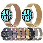 For Samsung Galaxy Watch FE 40mm Milan Magnetic Quick Release Stainless Steel Watch Band(Gold)
