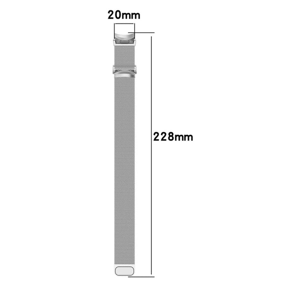 For Samsung Galaxy Watch FE 40mm Milan Magnetic Quick Release Stainless Steel Watch Band(Gold)