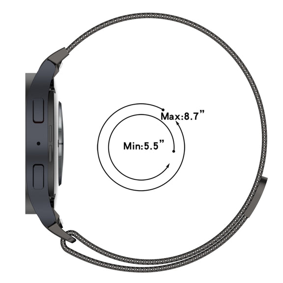 For Samsung Galaxy Watch  7 40 / 44mm Milan Magnetic Quick Release Stainless Steel Watch Band(Gold)