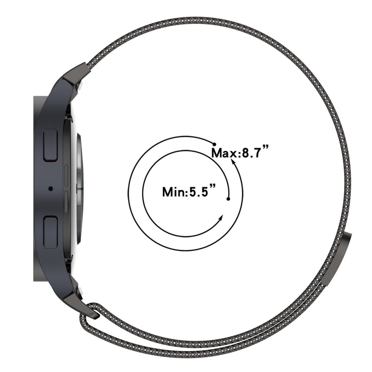 For Samsung Galaxy Watch FE 40mm Milan Magnetic Quick Release Stainless Steel Watch Band(Gold)