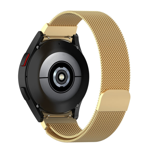 For Samsung Galaxy Watch Ultra 47mm Milan Magnetic Stainless Steel Watch Band(Gold)