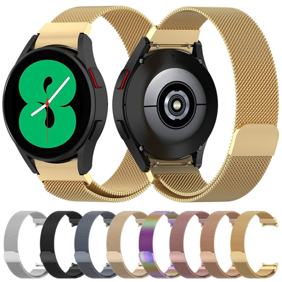 For Samsung Galaxy Watch Ultra 47mm Milan Magnetic Stainless Steel Watch Band(Rose Gold)
