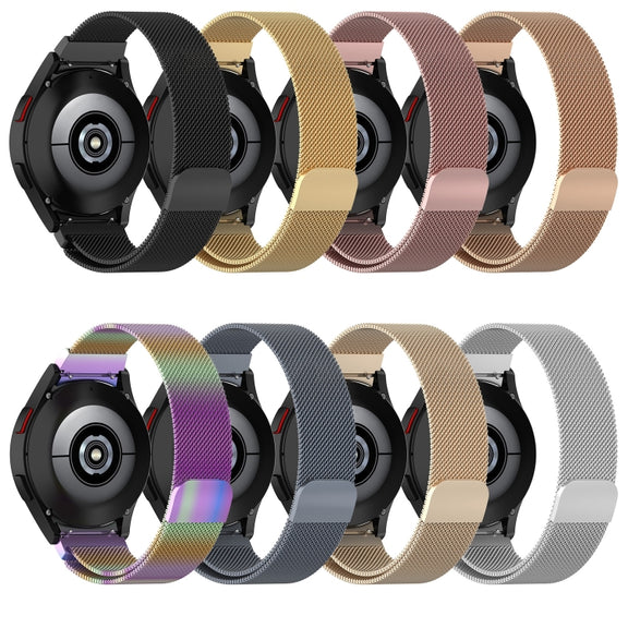 For Samsung Galaxy Watch Ultra 47mm Milan Magnetic Stainless Steel Watch Band(Rose Gold)