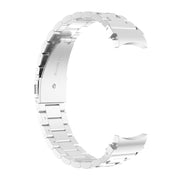 For Samsung Galaxy Watch Ultra 47mm / Ultra 2025 Three Bead Stainless Steel Metal Watch Strap(Silver)
