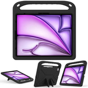 For iPad Pro 13 2024 Handle EVA Shockproof Tablet Case with Holder(Black)