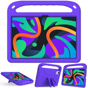 For iPad Pro 13 2024 Handle EVA Shockproof Tablet Case with Holder(Purple)