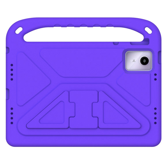 For iPad Pro 13 2024 Handle EVA Shockproof Tablet Case with Holder(Purple)